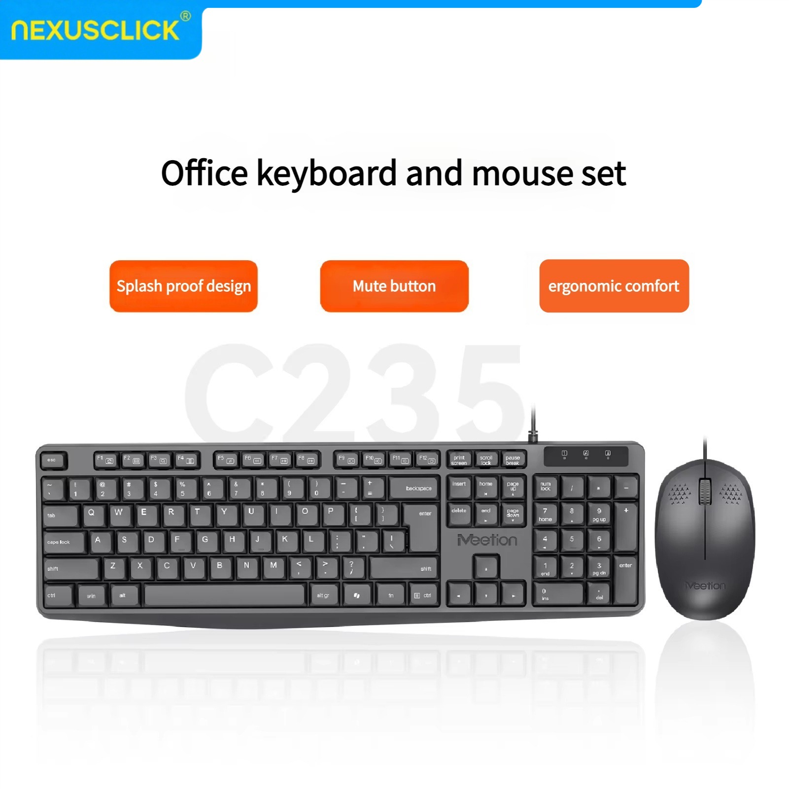 Gaming Keyboard That Is Quiet - NexusClick Arapça İngilizce Kablolu Klavye Mouse