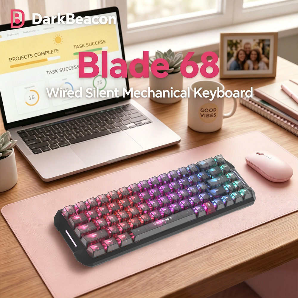Gaming Keyboard That Is Quiet - DarkBeacon Blade 68 Kablolu Sessiz Mekanik