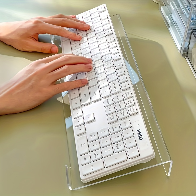 Gaming Keyboard Brand - Akrilik klavye standı, şeffaf masaüstü düzenleyici,