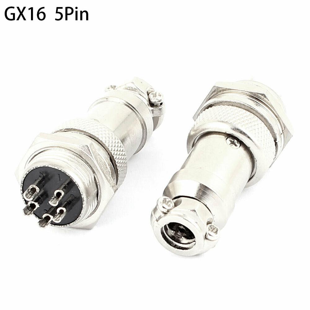 Aviator Connector Kit - 1 takım GX16 5 P Havacılık
