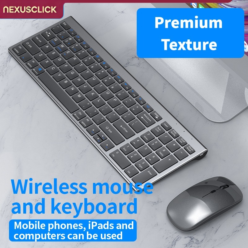 Gaming Keyboard That Is Quiet - NexusClick Kablosuz Klavye Mouse Seti Bluetooth