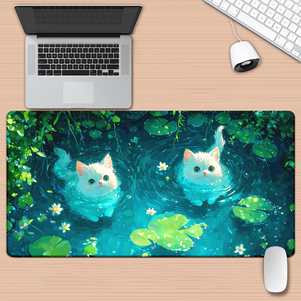 Gaming Keyboard Brand - Marka Sevimli Kedi Göleti XXL Mousepad