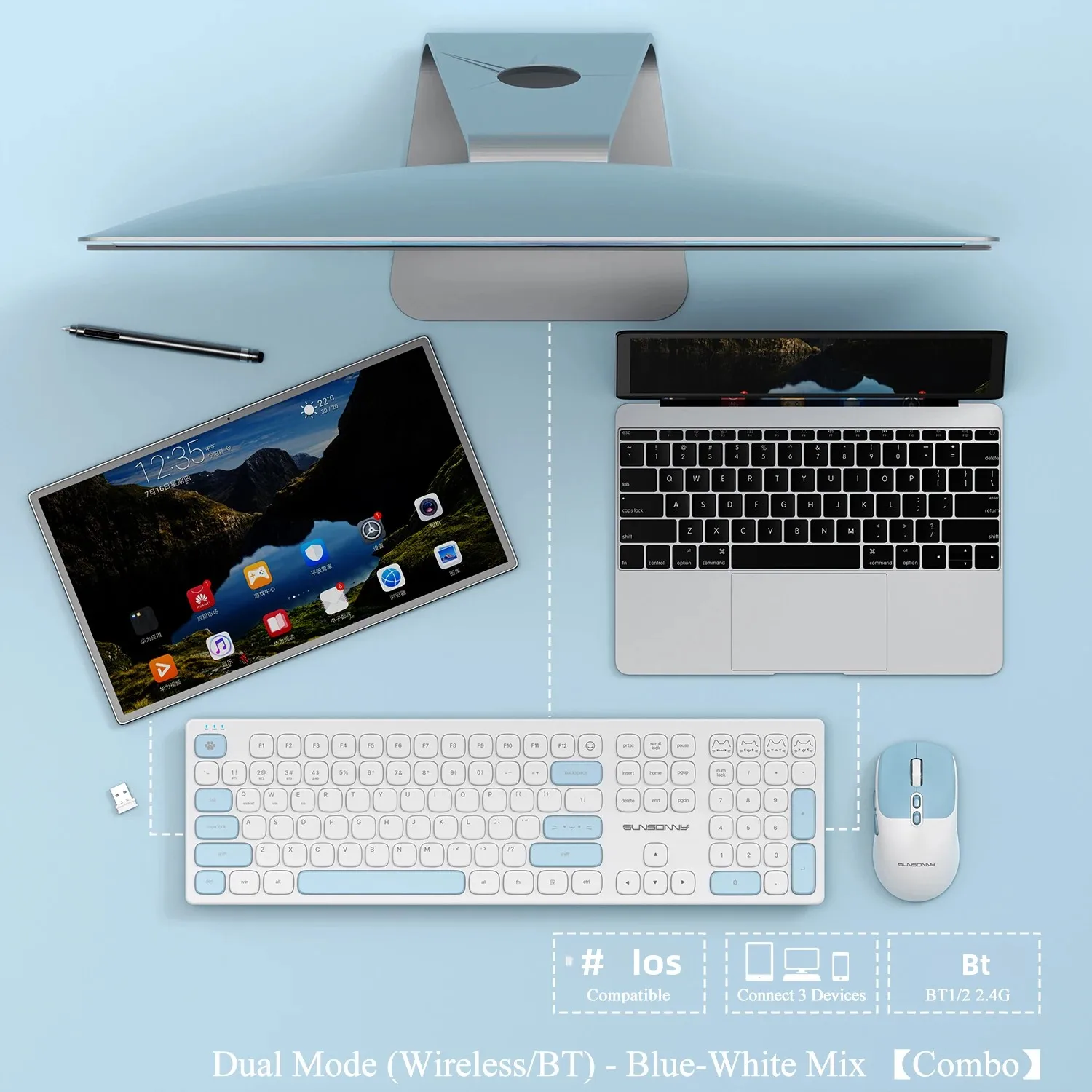 Sevimli Sessiz Klavye ve Fare  - Gaming Keyboard Mouse Combo incelemesi ve fiyatı
