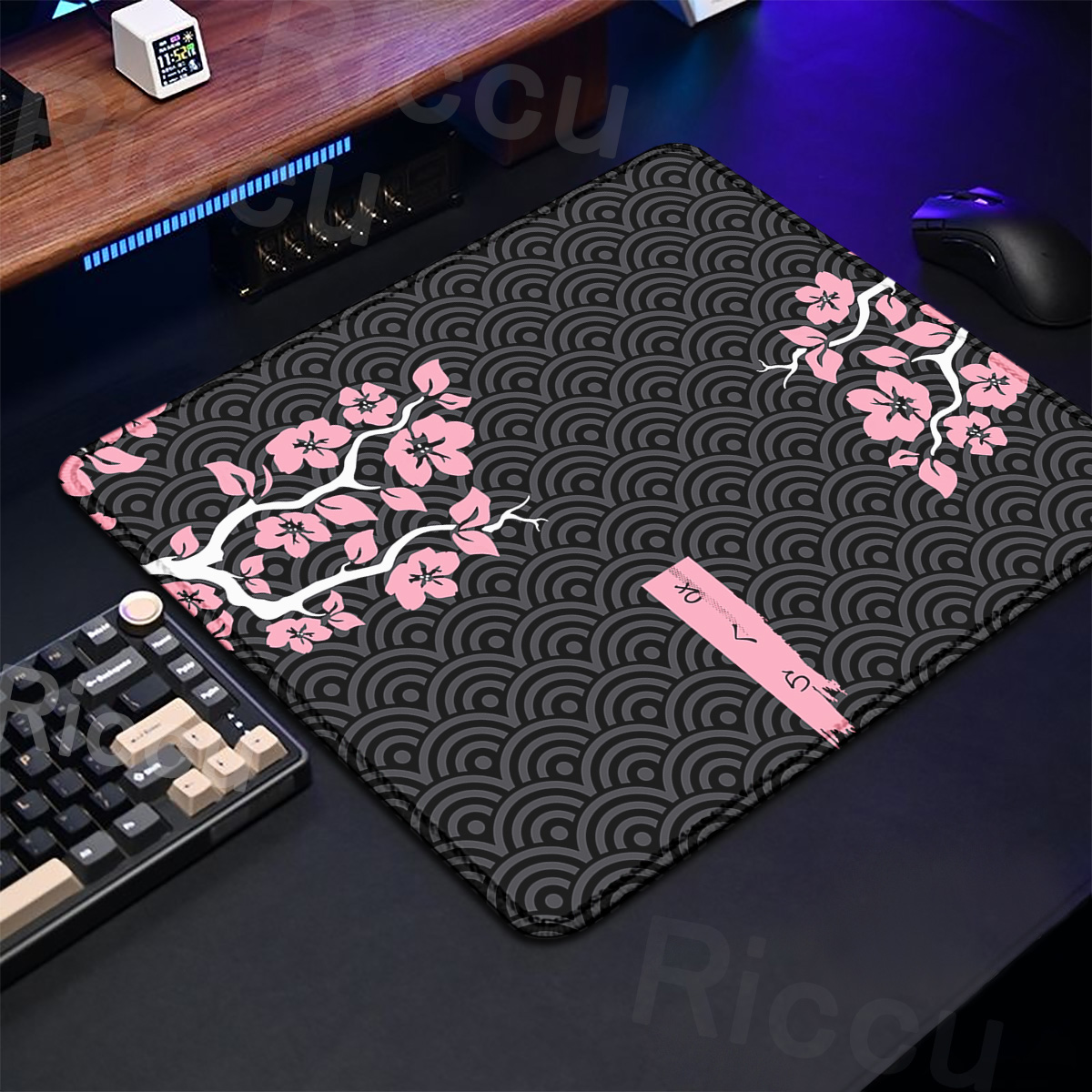 Mor Sakura masa Pad oyun farel - Gaming Keyboard Brand incelemesi ve fiyatı
