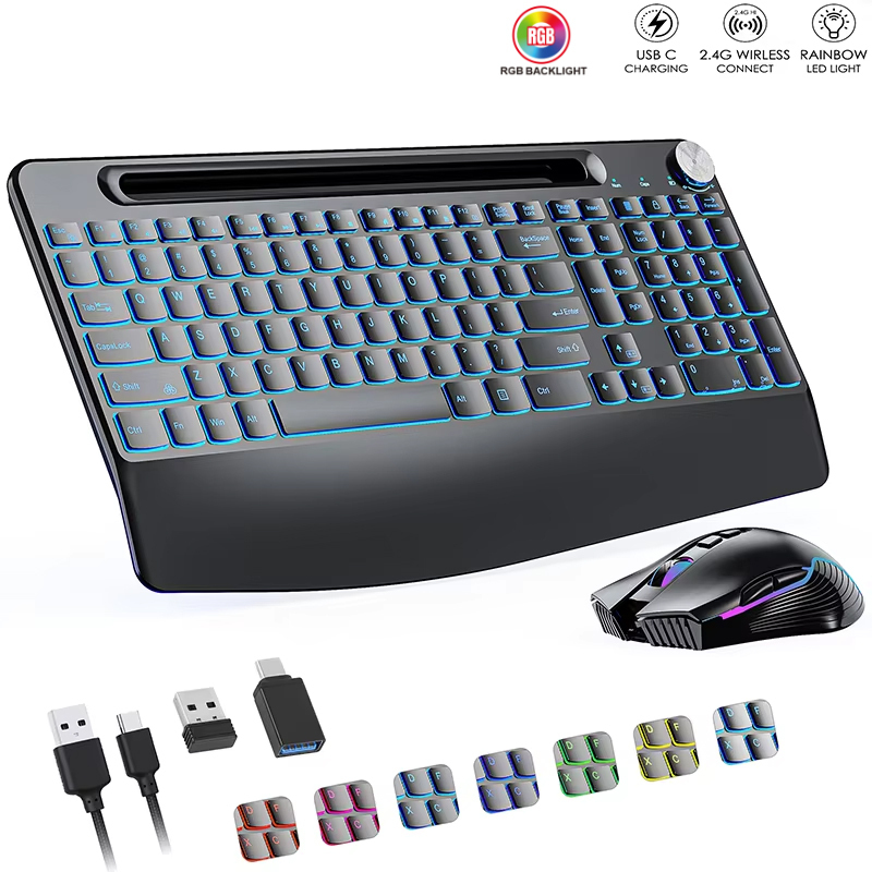 Bilek Destekli 2.4G&Type-C Kab - Gaming Keyboard Mouse Combo incelemesi ve fiyatı