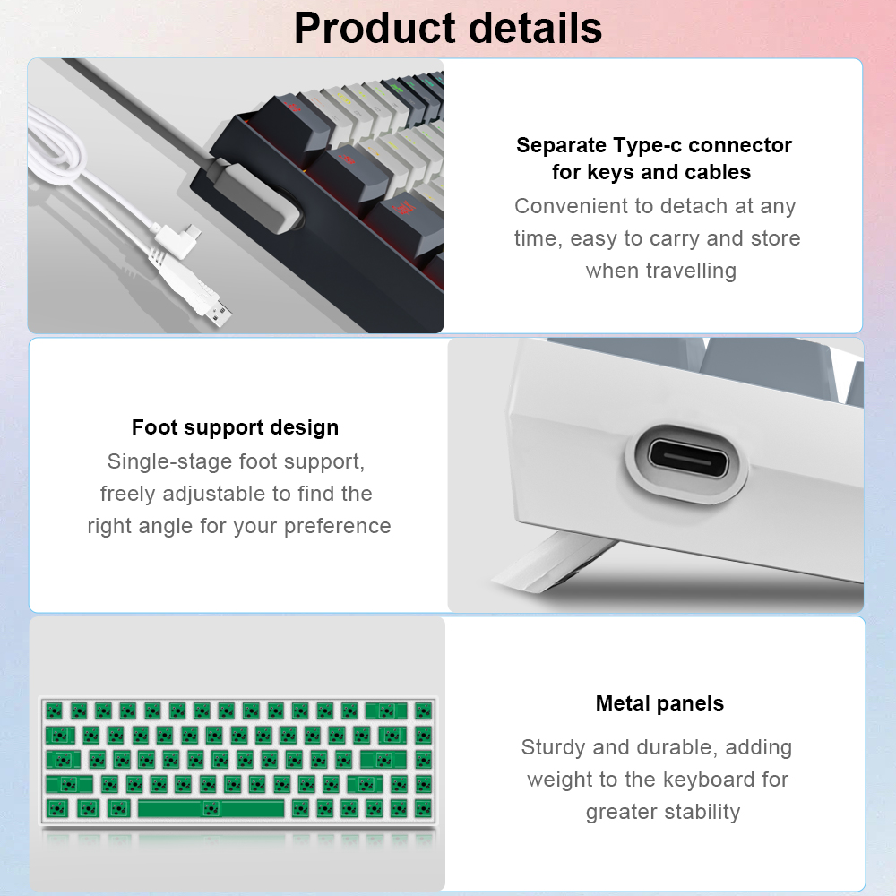 E-YOOSO Z686 RGB USB 60% Mini  - Gaming Keyboard E Yooso incelemesi ve fiyatı