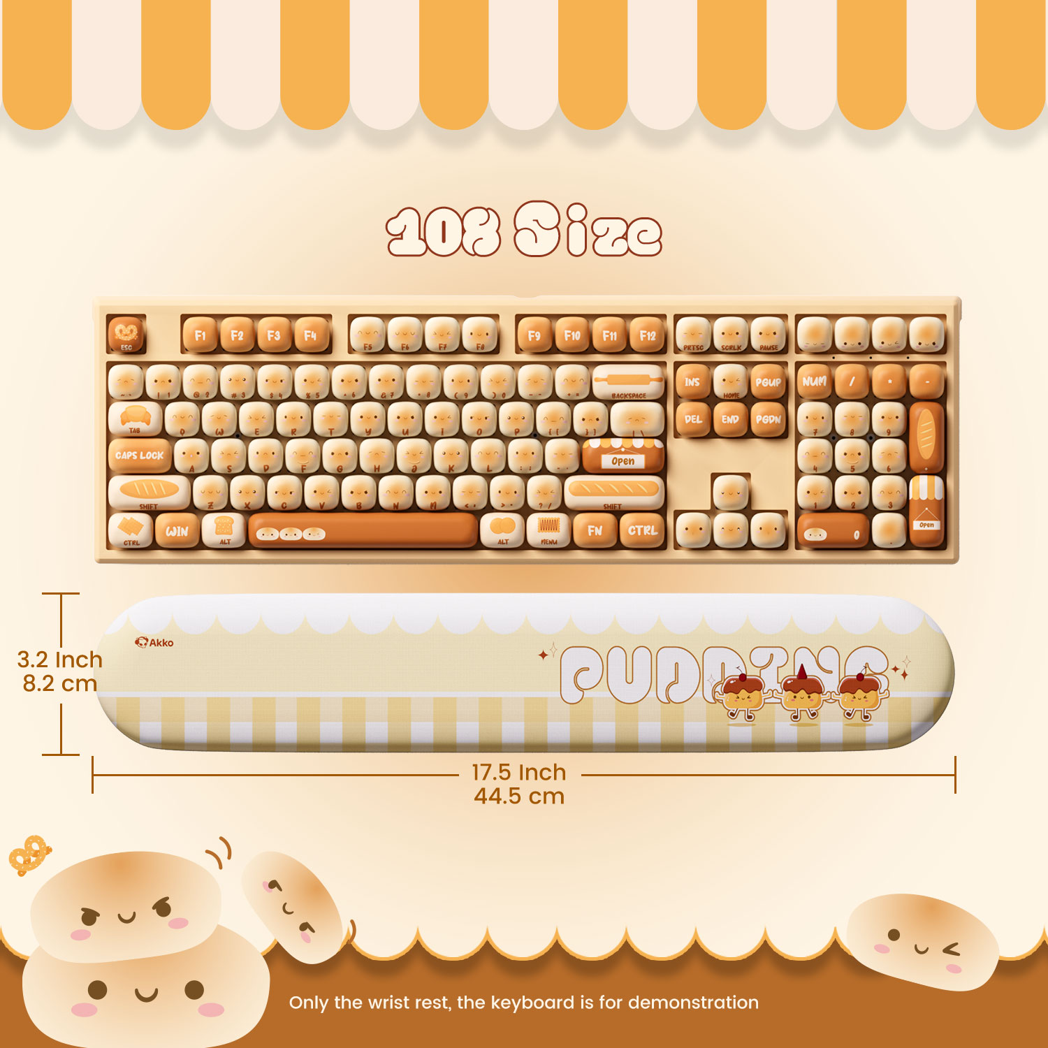 Akko Pudding Buns Klavye Bilek - Gaming Keyboard Ergonomic incelemesi ve fiyatı
