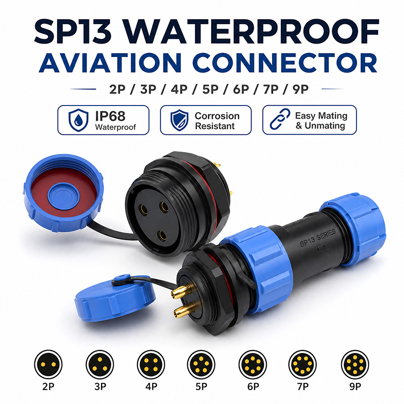 IP68 SP13 Havacılık Fiş Soketi - Aviator Connector Kit incelemesi ve fiyatı