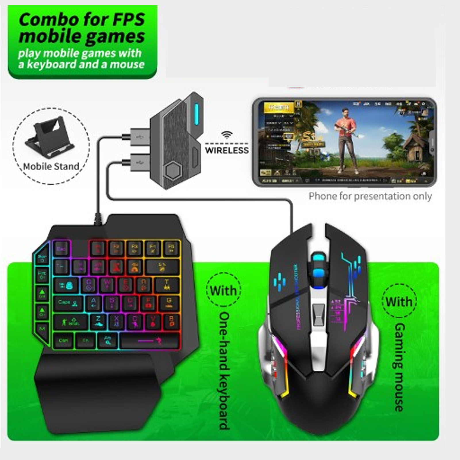 Klavye Fare Dönüştürücü Seti D - Gaming Keyboard Mouse Combo incelemesi ve fiyatı