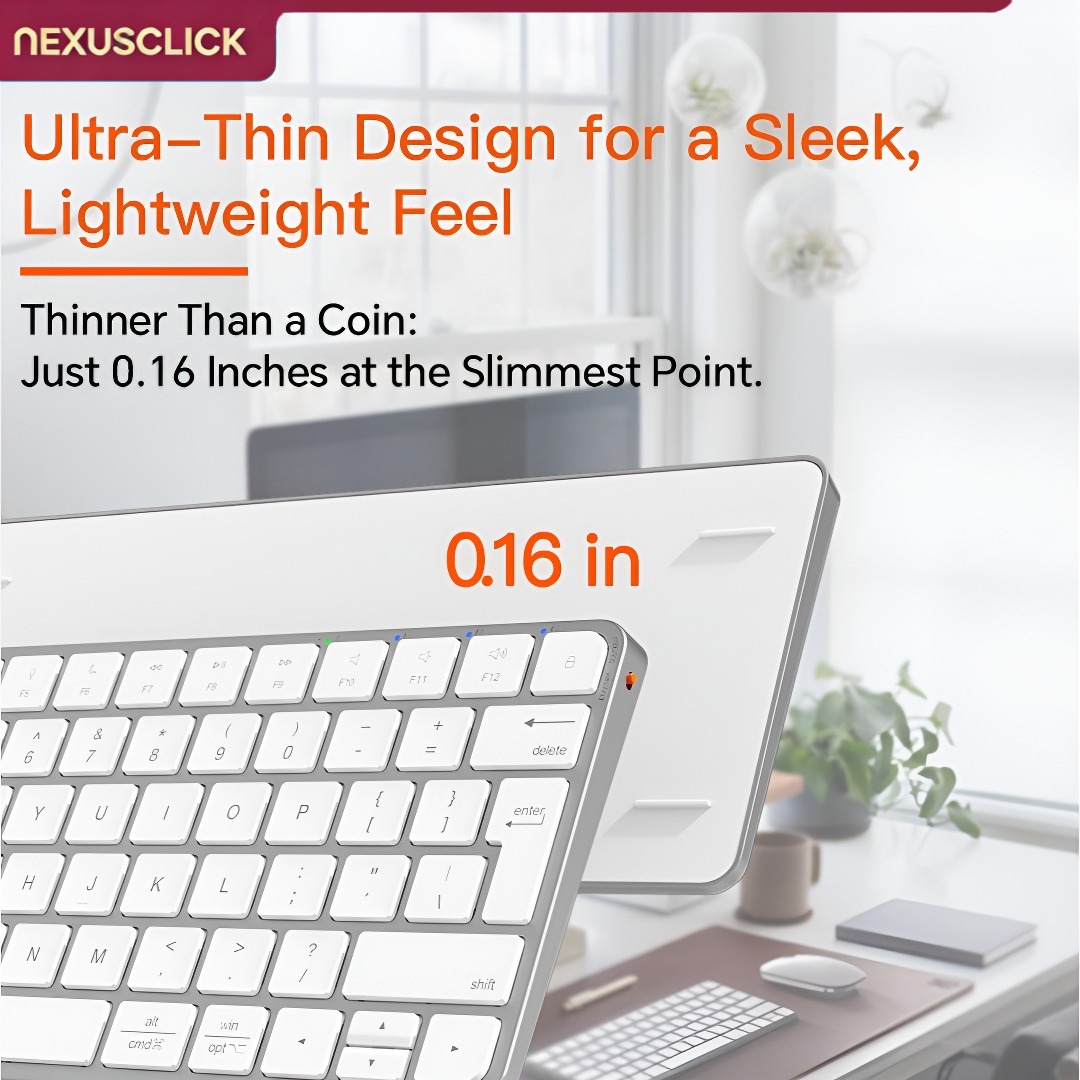 NexusClick Ultra İnce Kablosuz - Gaming Keyboard That Is Quiet incelemesi ve fiyatı
