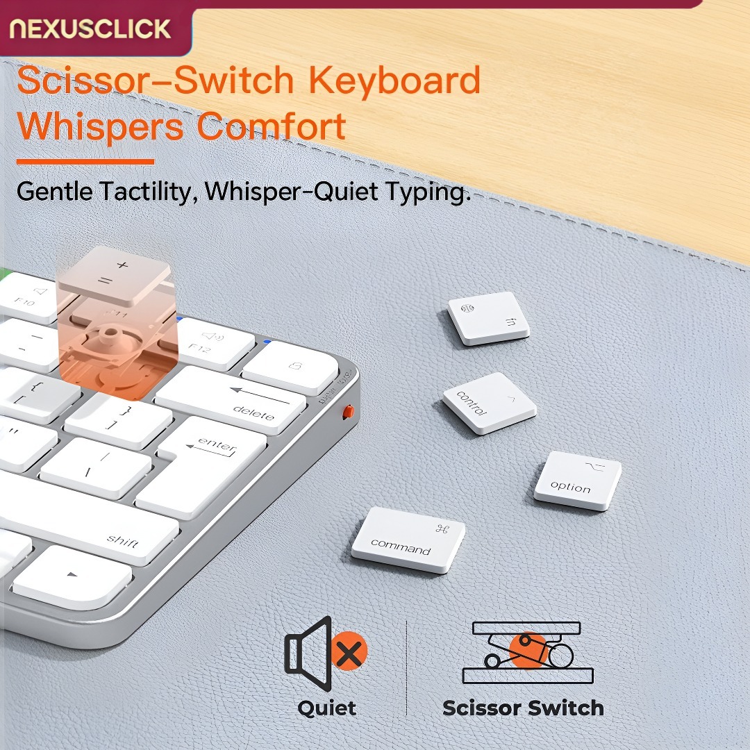 NexusClick Ultra İnce Kablosuz - Gaming Keyboard That Is Quiet incelemesi ve fiyatı